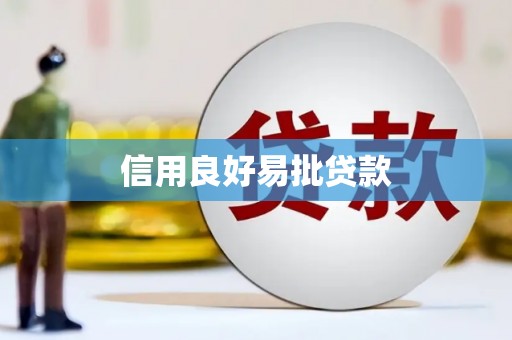 高淳信用良好易批贷款