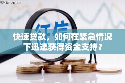 高淳快速贷款，如何在紧急情况下迅速获得资金支持？