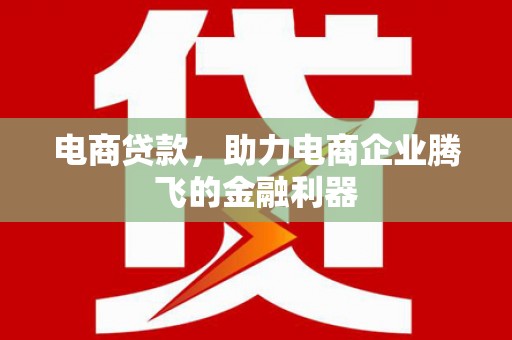 高淳电商贷款，助力电商企业腾飞的金融利器