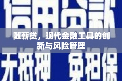 高淳随薪贷，现代金融工具的创新与风险管理