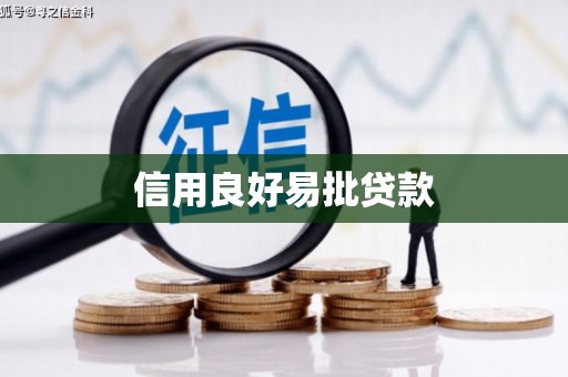 高淳信用良好易批贷款