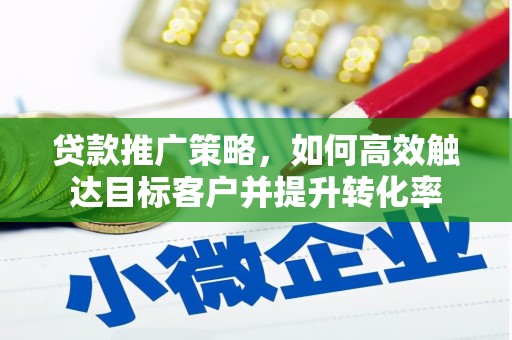高淳贷款推广策略，如何高效触达目标客户并提升转化率
