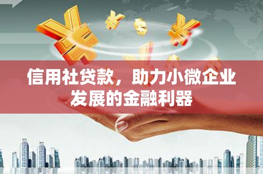 高淳信用社贷款，助力小微企业发展的金融利器