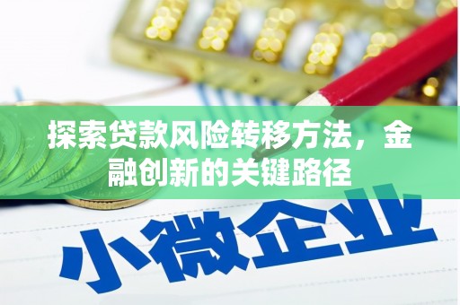 高淳探索贷款风险转移方法，金融创新的关键路径