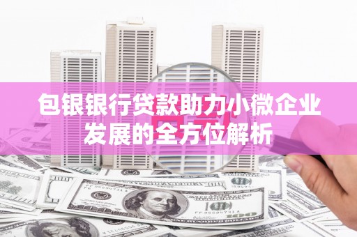 高淳包银银行贷款助力小微企业发展的全方位解析