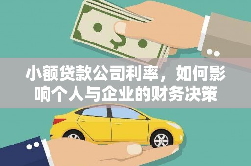 高淳小额贷款公司利率，如何影响个人与企业的财务决策