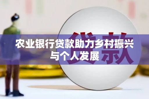 高淳农业银行贷款助力乡村振兴与个人发展
