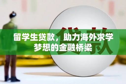 高淳留学生贷款，助力海外求学梦想的金融桥梁