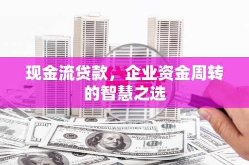 高淳现金流贷款，企业资金周转的智慧之选