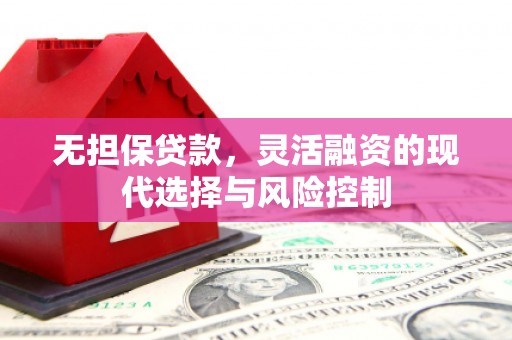 高淳无担保贷款，灵活融资的现代选择与风险控制