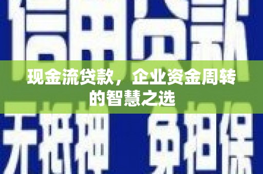 高淳现金流贷款，企业资金周转的智慧之选