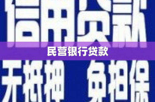 高淳民营银行贷款
