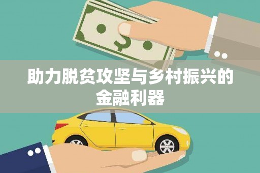 高淳助力脱贫攻坚与乡村振兴的金融利器