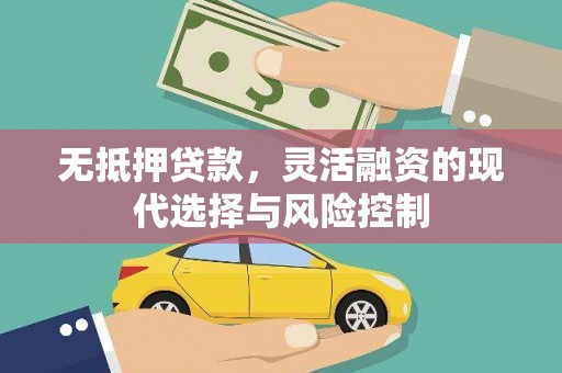 高淳无抵押贷款，灵活融资的现代选择与风险控制