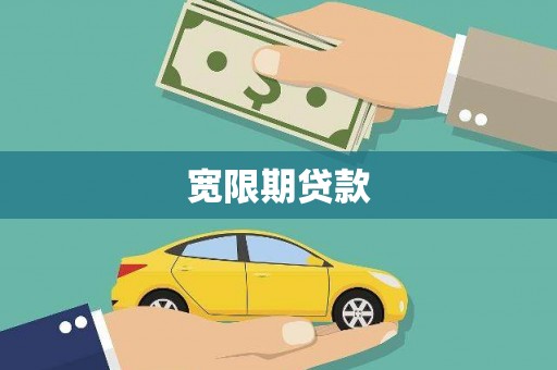 高淳宽限期贷款