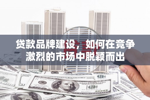高淳贷款品牌建设，如何在竞争激烈的市场中脱颖而出
