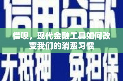 高淳借呗，现代金融工具如何改变我们的消费习惯