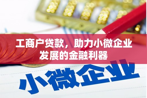高淳工商户贷款，助力小微企业发展的金融利器