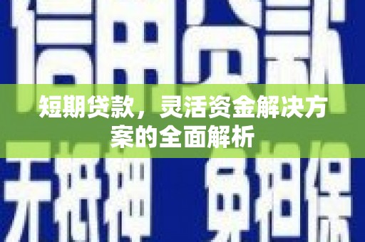 高淳短期贷款，灵活资金解决方案的全面解析