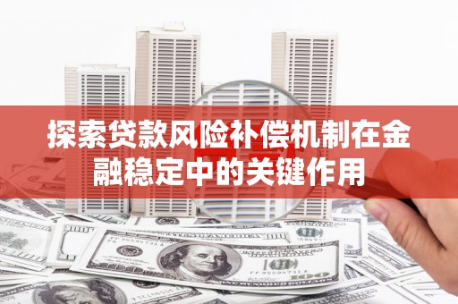 高淳探索贷款风险补偿机制在金融稳定中的关键作用