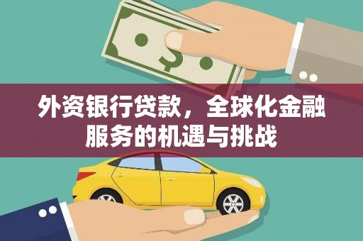 高淳外资银行贷款，全球化金融服务的机遇与挑战